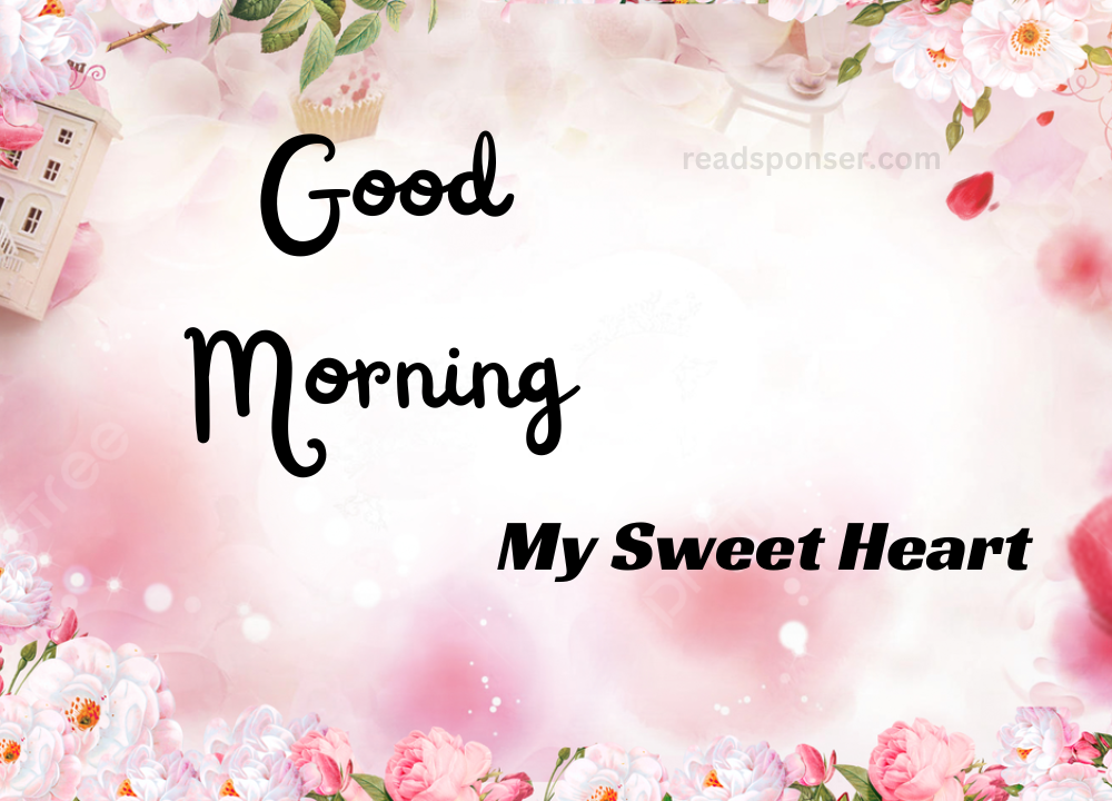A attractive picture with pink colored flower which are printed on and a beautiful message of good morning in a sunday morning