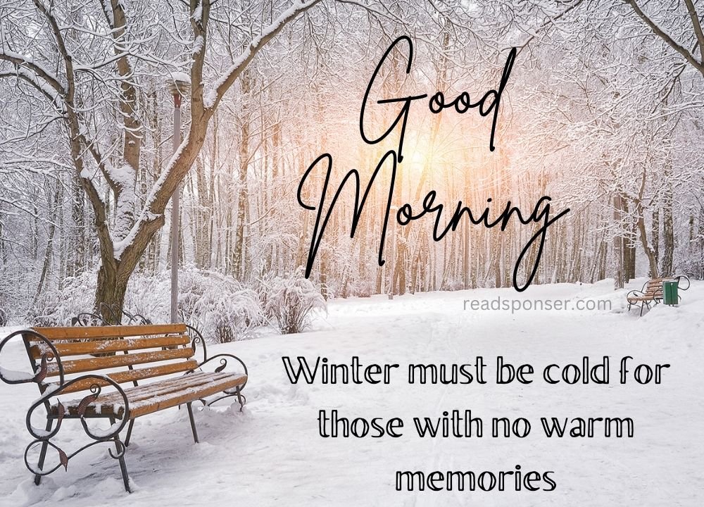 A couch is place in snow fall area and trees and roads covered with snow is wishing you to star a happy winter morning
