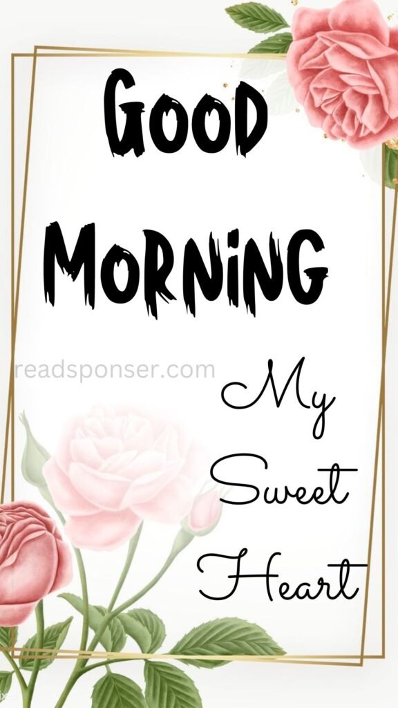 A perfect picture with two printed flowers and a message of good morning to start a fresh friday morning