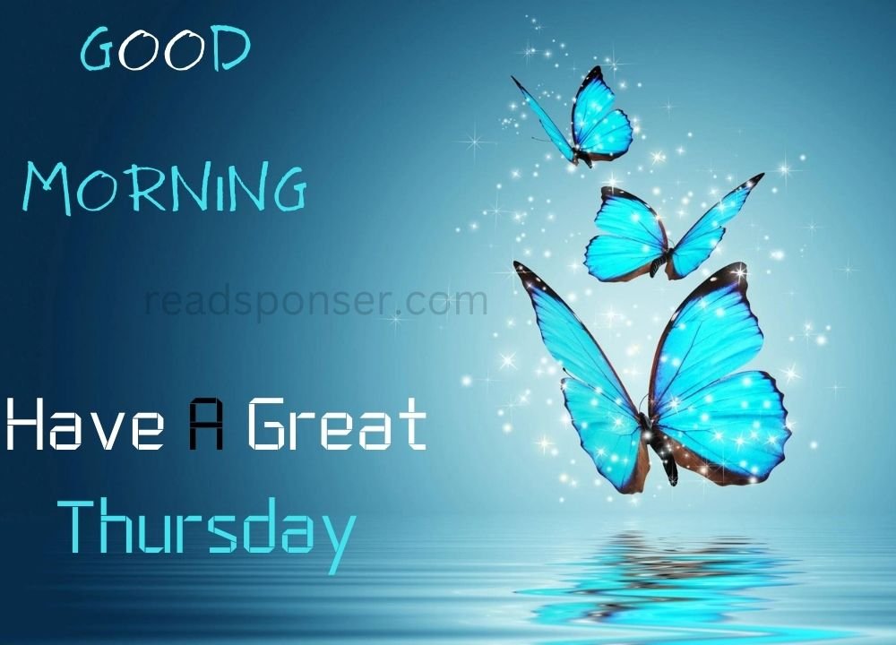 There are some blue colored butterflies are flying on the water and blue colored background of it in the fresh thursday morning